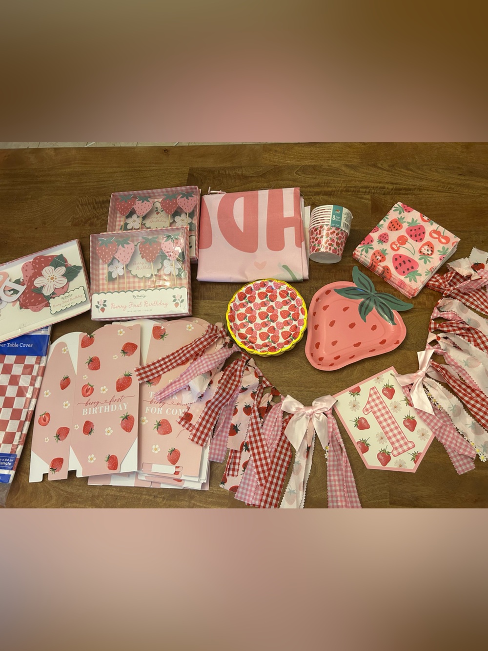 Berry First Birthday Party Supplies